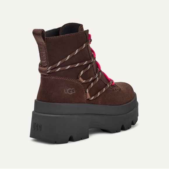 UGG Brisbane Lace Up Pink and Brown | 7 NEW - Picture 3 of 16